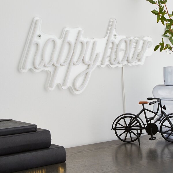 Happy Hour Neon Sign