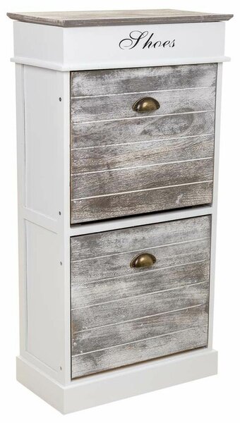 Shoe Rack Alexandra House Living White 28 x 98 x 50 cm 2 drawers