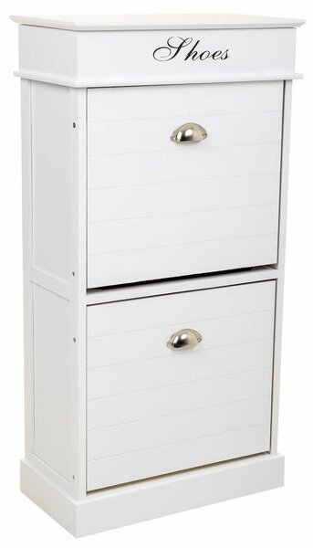 Shoe Rack Alexandra House Living White 28 x 98 x 50 cm 2 drawers