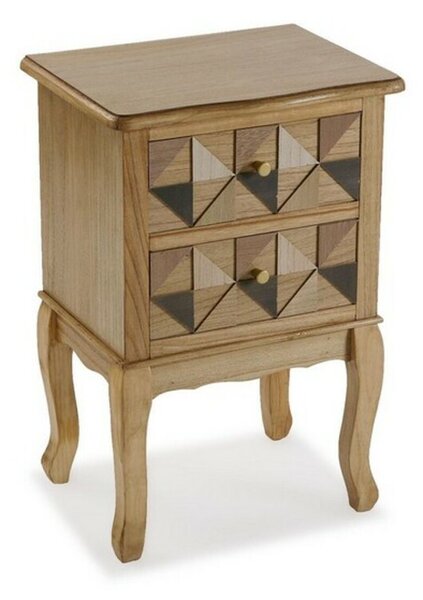 Nightstand Versa Elva Wood MDF Wood/Fir wood (33,5 x 67 x 45 cm)