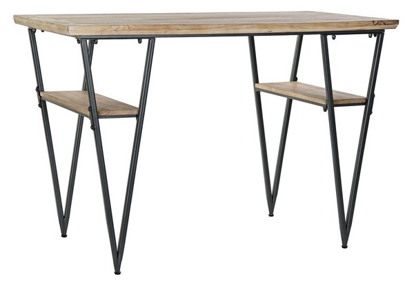 Desk DKD Home Decor Black Metal Fir (120 x 60 x 81 cm)