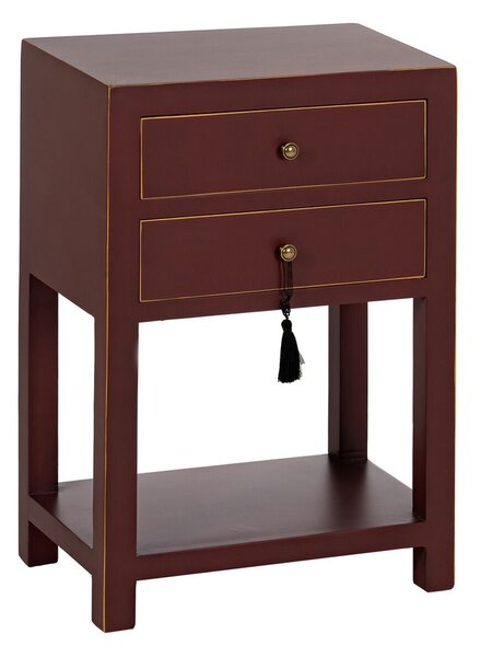 Nightstand ORIENT Tile Fir wood MDF Wood 45 x 30 x 66 cm