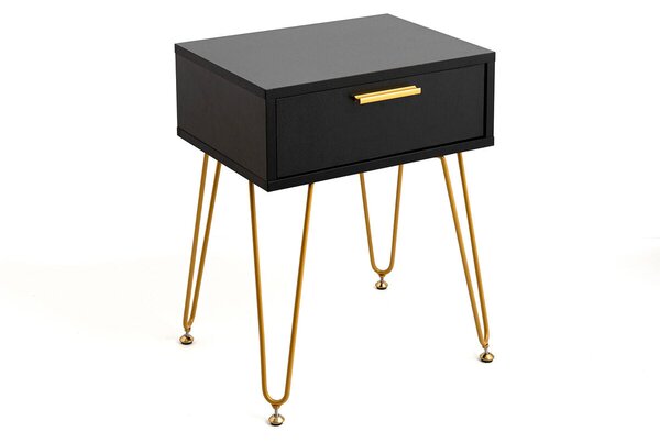 Nightstand Vinthera Moa Black Plastic 40 x 30 x 50 cm