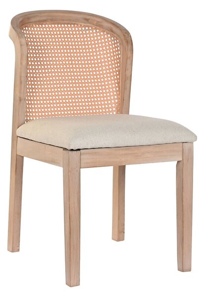 Dining Chair DKD Home Decor Beige Polyester 46 x 61 x 86 cm