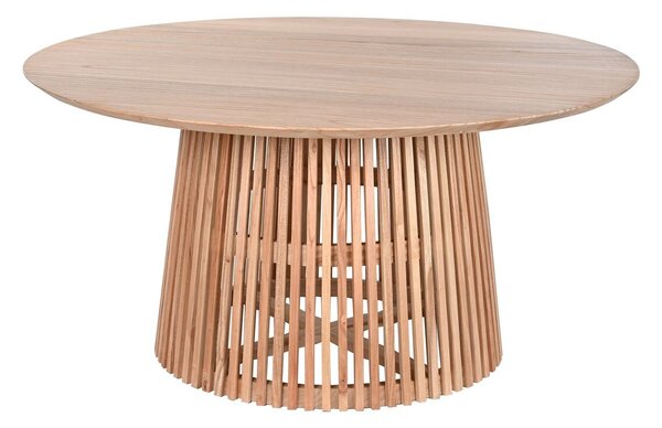 Dining Table Home ESPRIT Natural Mindi wood 150 x 150 x 75 cm