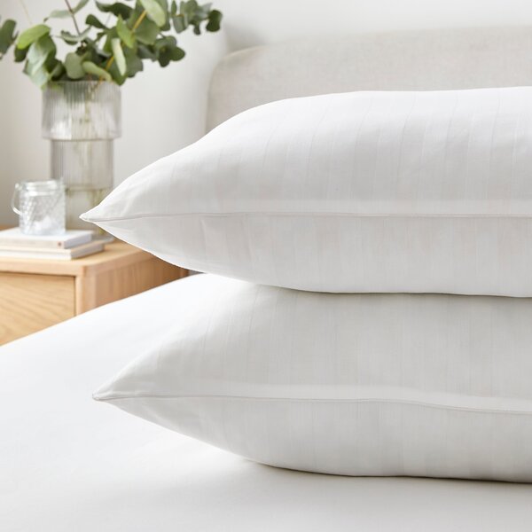 Hotel Pack of 2 Luxury Cotton Front Sleeper Pillows