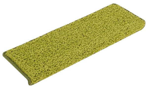 Carpet Stair Treads 15 pcs 65x21x4 cm Green