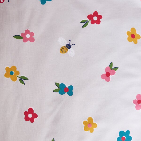 Toadstool Floral Bright Fitted Sheet