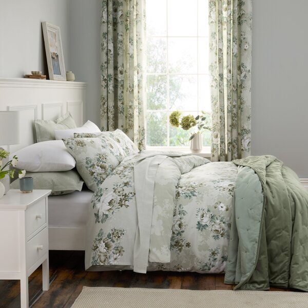 Darla Floral 100% Cotton Flat Sheet