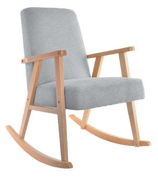 Rocking Chair DKD Home Decor Sky blue Natural Wood Beech MDF Wood 81 x 58 x 90 cm