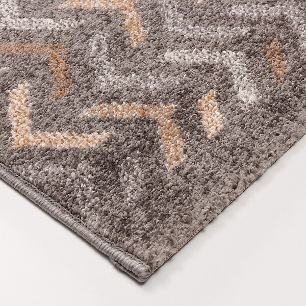 Rug Casino dark grey/amber 120x170cm