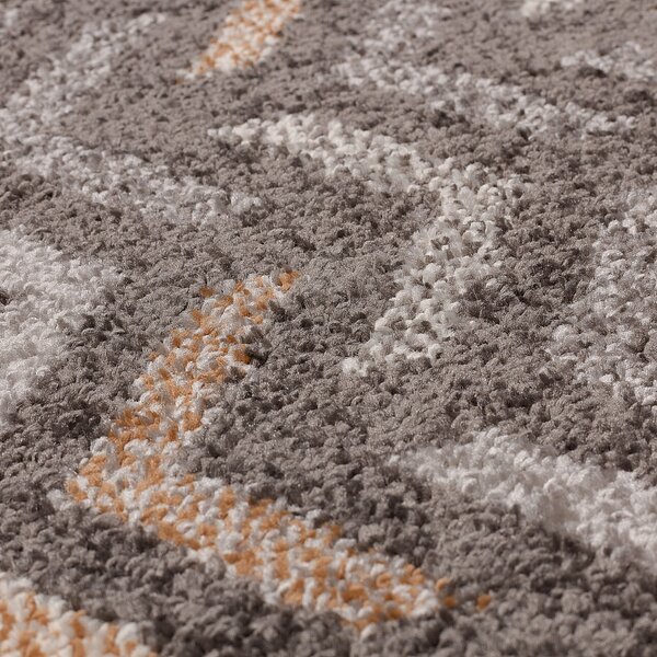 Rug Casino dark grey/amber 120x170cm