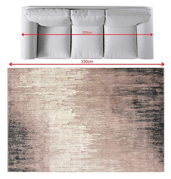 Rug Sevilla dusty rose/paper white 160x230cm