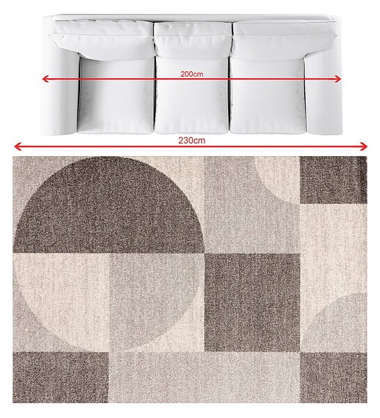 Rug Casino light grey/cream 160x230cm