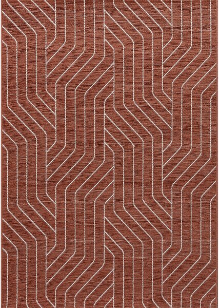 Rug Velvet wool/rust 120x170cm