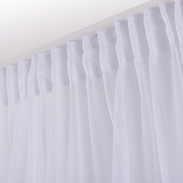 Pencil pleat voile/net curtain