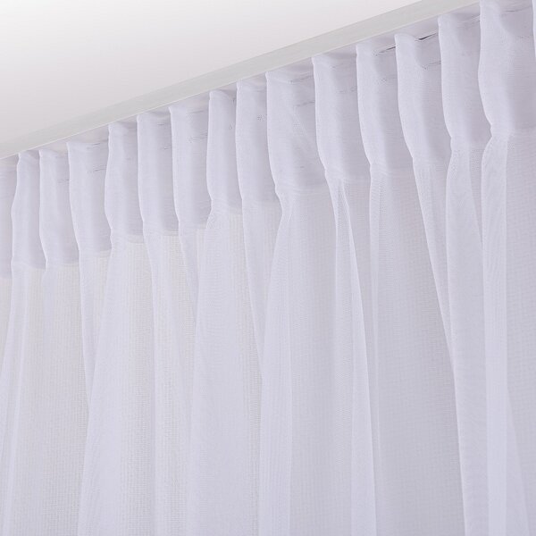 Pencil pleat voile/net curtain