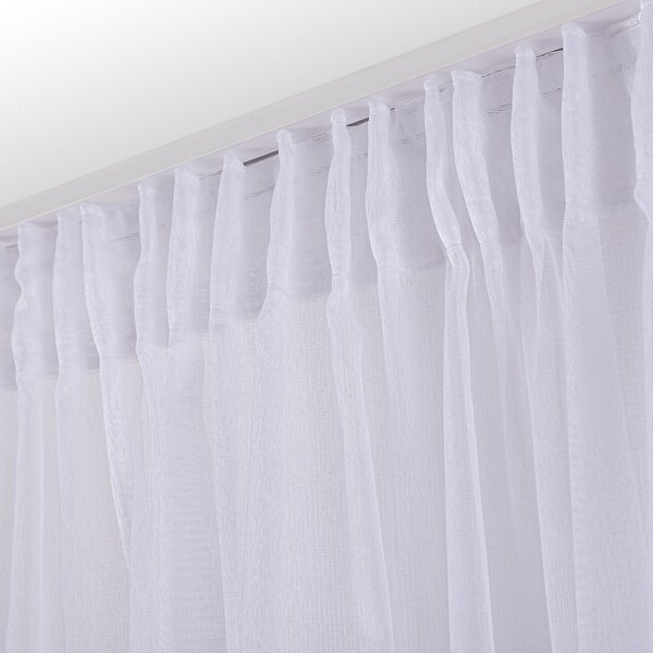 Pencil pleat voile/net curtain