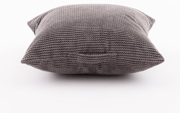 Jenson Charcoal Square Floor Cushion