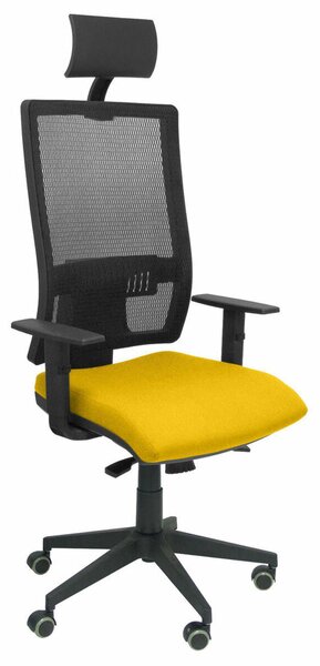 Office Chair with Headrest Horna bali P&C BALI100 Yellow