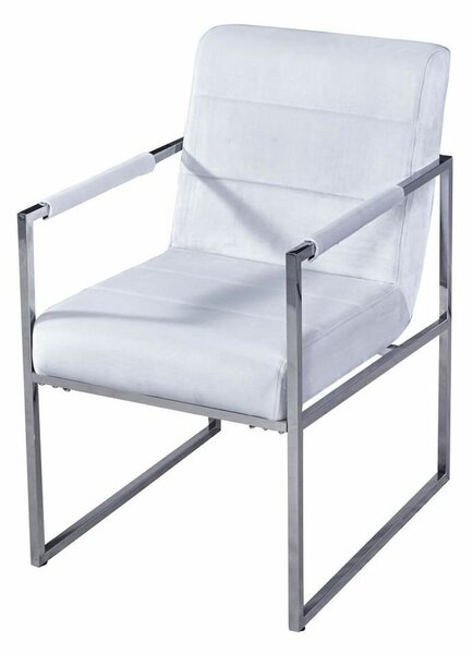 Armchair DKD Home Decor White Steel Plastic 75 x 57 x 92 cm