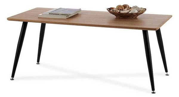 Centre Table Brown Black Wood Metal Melamin MDF Wood