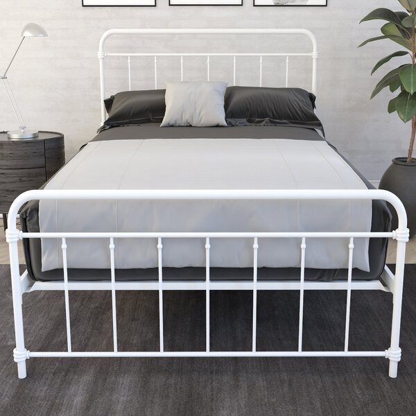Dorel Home Wallace Metal Bed White