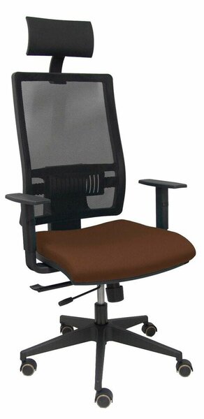 Office Chair with Headrest P&C B10CRPC Dark brown