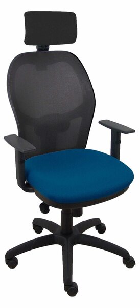 Office Chair with Headrest P&C 10CRNCR Navy Blue