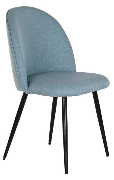 Dining Chair DKD Home Decor Black Blue 50 x 52 x 84 cm