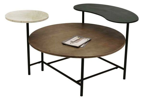 Centre Table DKD Home Decor 118 x 90 x 61 cm Metal Aluminium MDF Wood