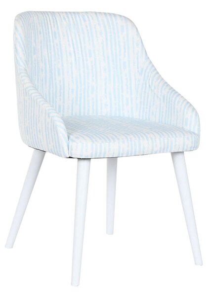 Chair DKD Home Decor Blue White 53 x 57 x 79 cm