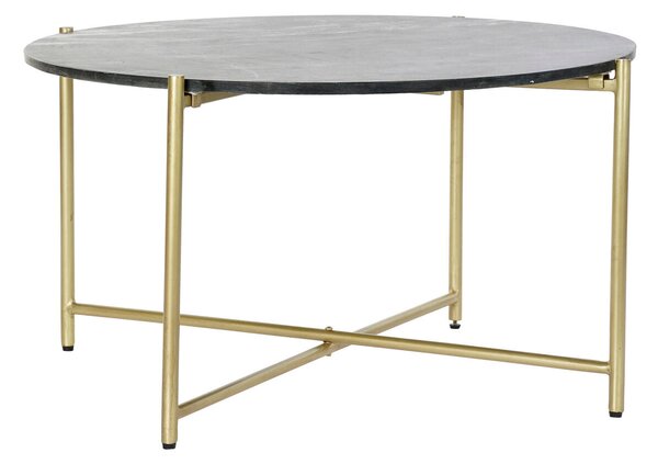 Centre Table DKD Home Decor 81 x 81 x 44 cm Marble Iron