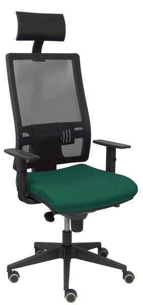 Office Chair with Headrest Horna P&C BALI426 Dark green