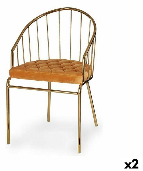 Chair Bars Golden Mustard 51 x 81 x 52 cm (2 Units)