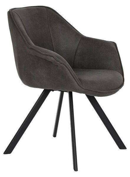 Chair DKD Home Decor Black Dark brown Dark grey 64 x 67 x 85 cm