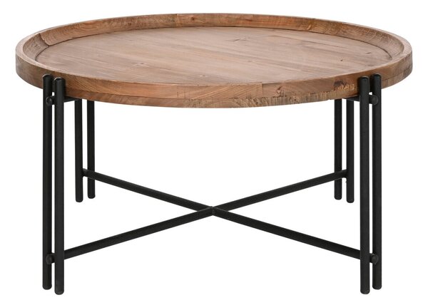 Centre Table Home ESPRIT Wood Metal 90 x 90 x 45 cm