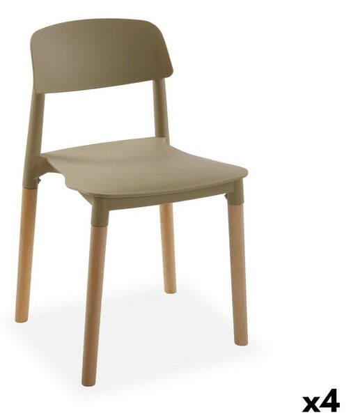 Chair Versa Beige 45 x 76 x 42 cm (4 Units)