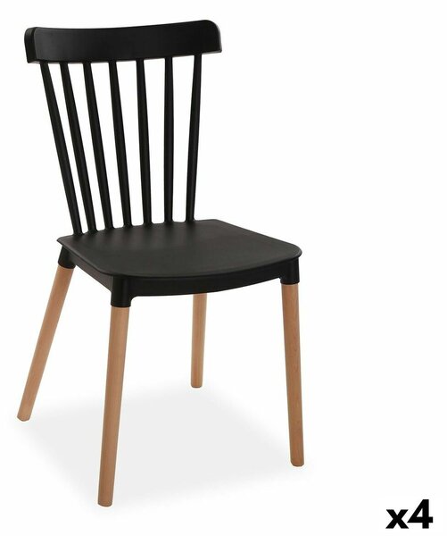 Chair Versa Black 52,5 x 80 x 43 cm (4 Units)