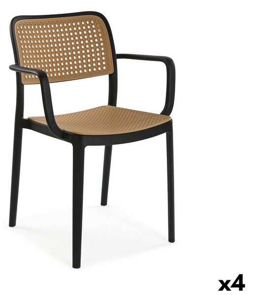 Chair Versa Venus Black 58 x 81,5 x 55 cm (4 Units)