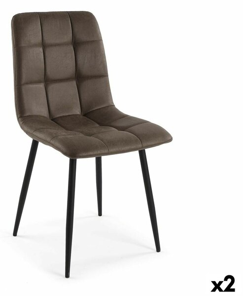 Chair Versa Aventia Dark brown 59 x 87 x 47 cm (2 Units)