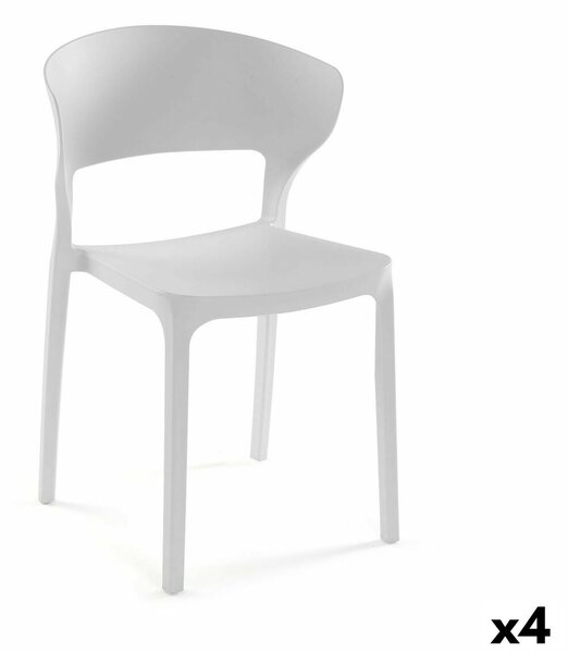 Chair Versa White 39,5 x 79 x 41,5 cm (4 Units)