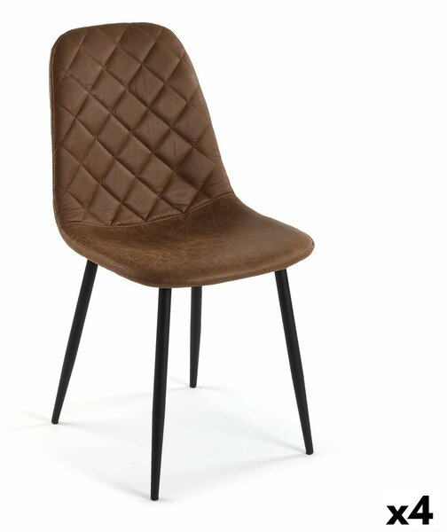 Chair Versa Serena Brown 53 x 88 x 43,5 cm (4 Units)