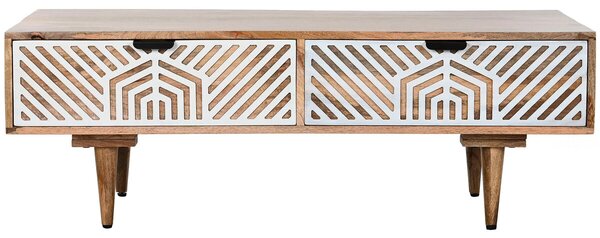 Centre Table Home ESPRIT White Mango wood 115 x 60 x 40 cm