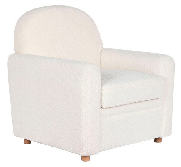 Armchair DKD Home Decor White Polyester Wood 79 x 72 x 86 cm