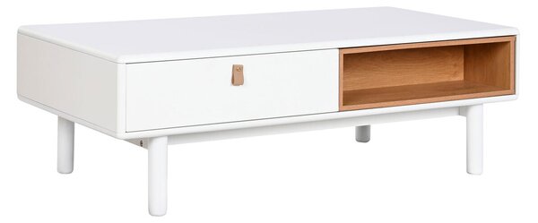 Centre Table Home ESPRIT White Natural Polyurethane MDF Wood 120 x 60 x 40 cm