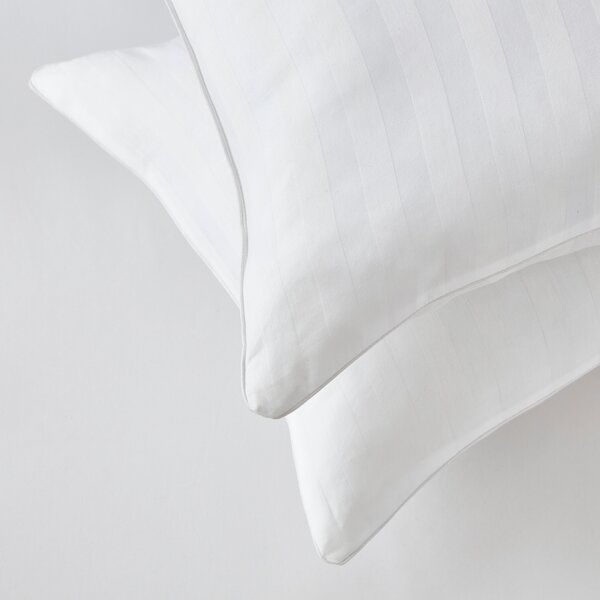 Hotel Pack of 2 Luxury Cotton Anti Allergy Side Sleeper Pillows