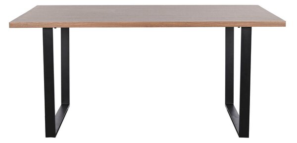 Dining Table Home ESPRIT Brown Black Iron MDF Wood 160 x 90 x 75 cm