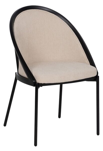 Dining Chair Black Beige 54 x 47,5 x 82,3 cm