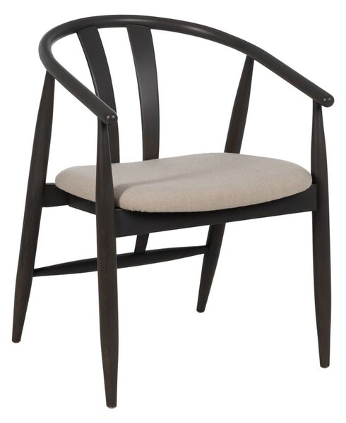 Dining Chair Black Beige 56,5 x 57 x 76 cm